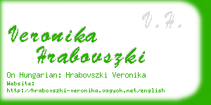 veronika hrabovszki business card